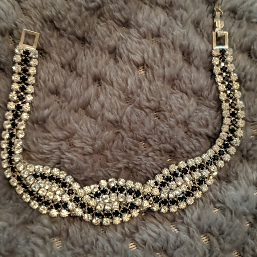 Black sapphire tennis bracelet